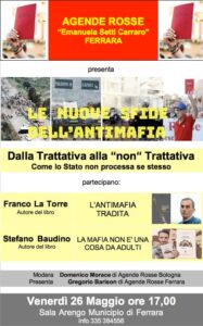 Ferrara - "Le nuove sfide dell'Antimafia" @ Sala Dell'arengo - Palazzo Ducale Estense