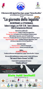 Campomorone (GE): "Giornata della legalità" @ Teatro "Cabannun"