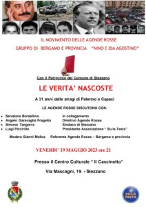 Stezzano (BG) - "Le Verità Nascoste" a 31anni dalle stragi di Palermo e Capaci @ Centro Culturale " Il Cascinetto"