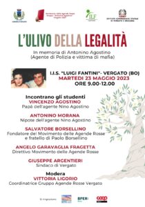 Vergato (BO) - L'ULIVO DELLA LEGALITÀ In memoria di Antonino Agostino @ IIS Luigi Fantini