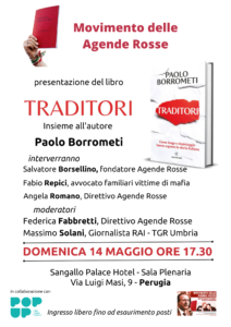 Presentazione del libro 'Traditori' - Perugia @ Sala Plenaria del Sangallo Palace Hotel