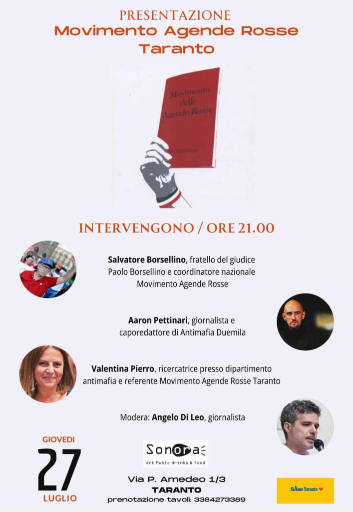 Agende Rosse a Taranto