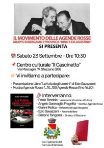 Il Movimento delle Agende Rosse - Gruppo "Nino e Ida Agostino" di Bergamo e Provincia si presenta @ Centro Culturale "Il Cascinetto"