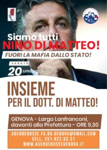 'Insieme per Di Matteo', manifestazione a Genova @ Largo Lanfranconi - Genova